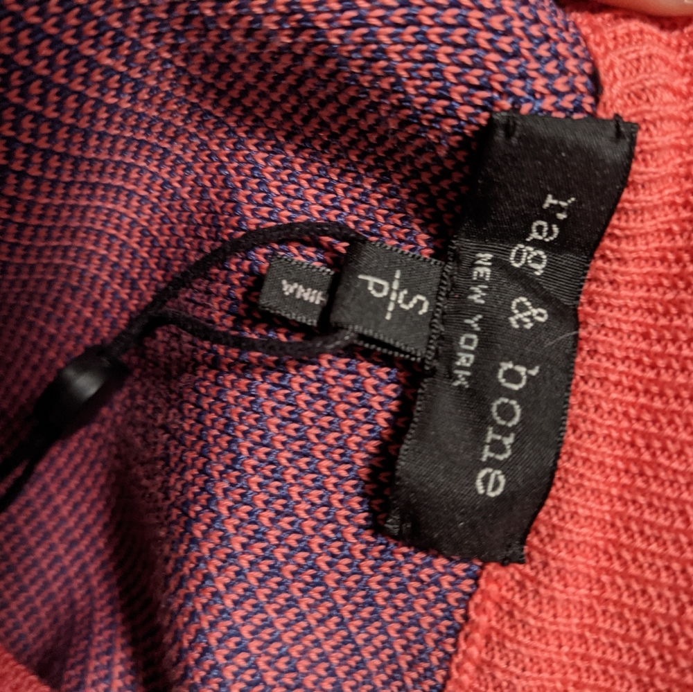 NWT Rag and Bone Ridley Gingham Pullover Sweater - Picture 9 of 13